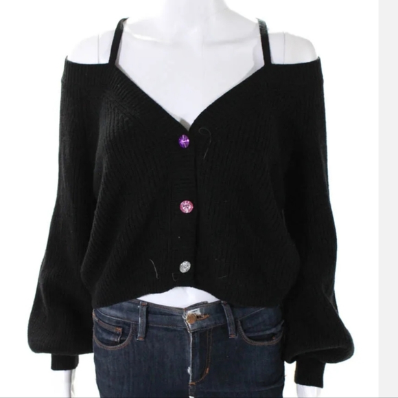 Cami NYC Elizabeth cardigan top black small - Picture 4 of 10